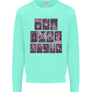 Tarot Cards Fortune Teller Skulls Kids Sweatshirt Jumper Peppermint