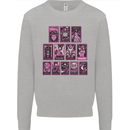 Tarot Cards Fortune Teller Skulls Kids Sweatshirt Jumper Sports Grey