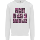 Tarot Cards Fortune Teller Skulls Kids Sweatshirt Jumper White