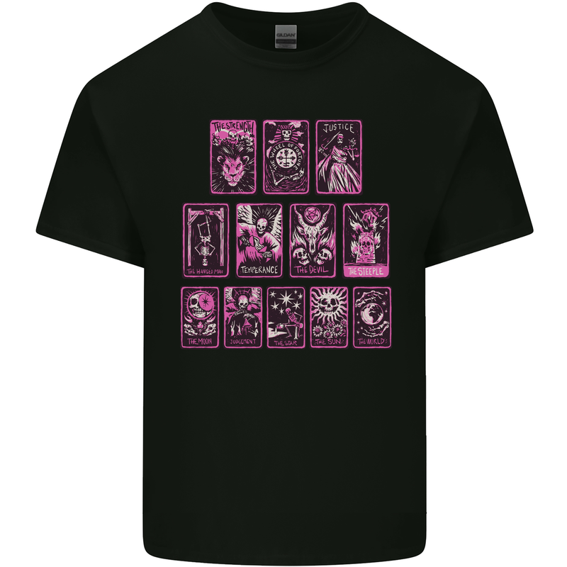 Tarot Cards Fortune Teller Skulls Kids T-Shirt Childrens Black