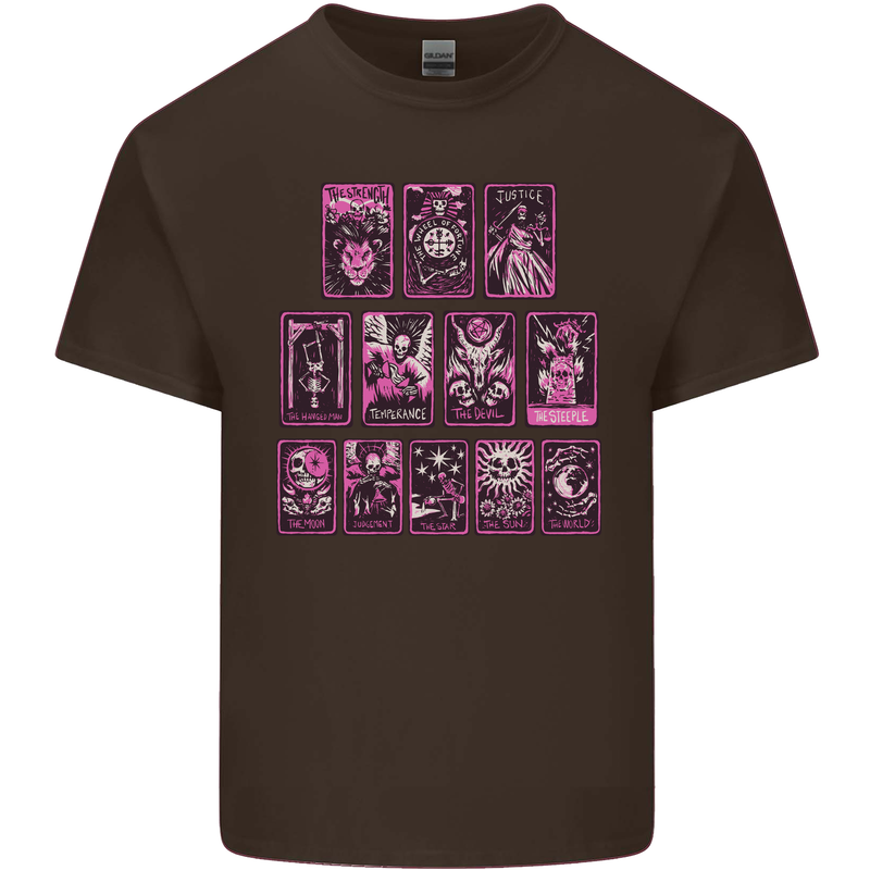 Tarot Cards Fortune Teller Skulls Kids T-Shirt Childrens Chocolate