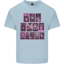 Tarot Cards Fortune Teller Skulls Kids T-Shirt Childrens Light Blue
