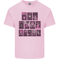 Tarot Cards Fortune Teller Skulls Kids T-Shirt Childrens Light Pink