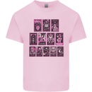 Tarot Cards Fortune Teller Skulls Kids T-Shirt Childrens Light Pink