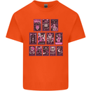 Tarot Cards Fortune Teller Skulls Kids T-Shirt Childrens Orange