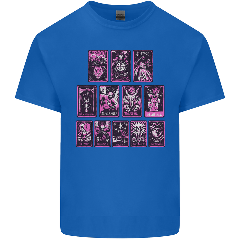 Tarot Cards Fortune Teller Skulls Kids T-Shirt Childrens Royal Blue