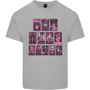 Tarot Cards Fortune Teller Skulls Kids T-Shirt Childrens Sports Grey