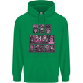 Tarot Cards Fortune Teller Skulls Mens 80% Cotton Hoodie Irish Green