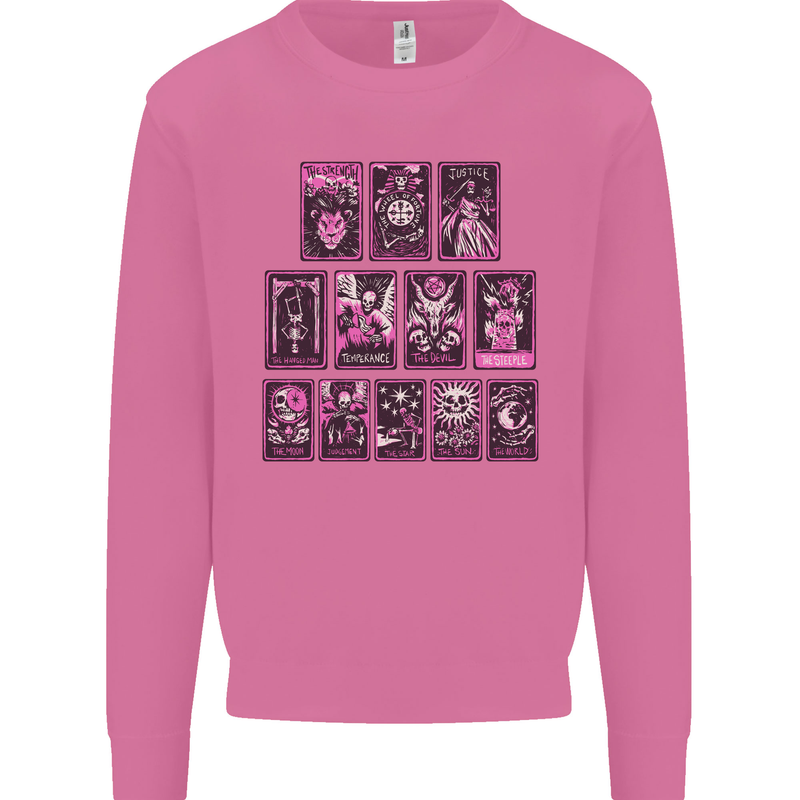 Tarot Cards Fortune Teller Skulls Mens Sweatshirt Jumper Azalea