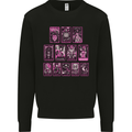 Tarot Cards Fortune Teller Skulls Mens Sweatshirt Jumper Black