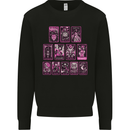 Tarot Cards Fortune Teller Skulls Mens Sweatshirt Jumper Black