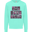Tarot Cards Fortune Teller Skulls Mens Sweatshirt Jumper Peppermint