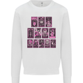 Tarot Cards Fortune Teller Skulls Mens Sweatshirt Jumper White