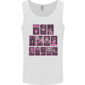 Tarot Cards Fortune Teller Skulls Mens Vest Tank Top White