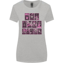 Tarot Cards Fortune Teller Skulls Womens Wider Cut T-Shirt Sports Grey