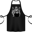 Tattoo Santa Funny Christmas Biker Motorbike Cotton Apron 100% Organic Black