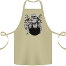 Tattoo Santa Funny Christmas Biker Motorbike Cotton Apron 100% Organic Khaki