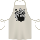 Tattoo Santa Funny Christmas Biker Motorbike Cotton Apron 100% Organic Natural