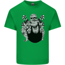 Tattoo Santa Funny Christmas Biker Motorbike Kids T-Shirt Childrens Irish Green