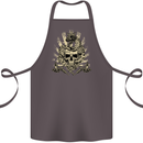 Tattoo Skull Snake Tattooist Biker Gothic Cotton Apron 100% Organic Dark Grey