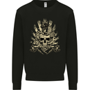 Tattoo Skull Snake Tattooist Biker Gothic Kids Sweatshirt Jumper Black