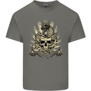 Tattoo Skull Snake Tattooist Biker Gothic Kids T-Shirt Childrens Charcoal