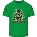 Tattoo Skull Snake Tattooist Biker Gothic Kids T-Shirt Childrens Irish Green