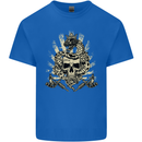 Tattoo Skull Snake Tattooist Biker Gothic Kids T-Shirt Childrens Royal Blue