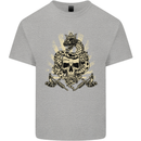 Tattoo Skull Snake Tattooist Biker Gothic Kids T-Shirt Childrens Sports Grey