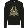 Tattoo Skull Snake Tattooist Biker Gothic Mens Sweatshirt Jumper Black