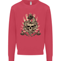 Tattoo Skull Snake Tattooist Biker Gothic Mens Sweatshirt Jumper Heliconia