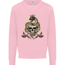 Tattoo Skull Snake Tattooist Biker Gothic Mens Sweatshirt Jumper Light Pink