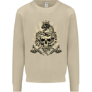 Tattoo Skull Snake Tattooist Biker Gothic Mens Sweatshirt Jumper Sand