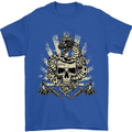 Tattoo Skull Snake Tattooist Biker Gothic Mens T-Shirt Cotton Gildan Royal Blue