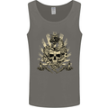 Tattoo Skull Snake Tattooist Biker Gothic Mens Vest Tank Top Charcoal