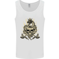 Tattoo Skull Snake Tattooist Biker Gothic Mens Vest Tank Top White