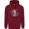 Taurus Star Sign Astrological Zodiac Childrens Kids Hoodie Maroon