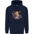 Taurus Star Sign Astrological Zodiac Childrens Kids Hoodie Navy Blue