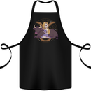 Taurus Star Sign Astrological Zodiac Cotton Apron 100% Organic Black