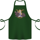 Taurus Star Sign Astrological Zodiac Cotton Apron 100% Organic Forest Green