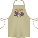 Taurus Star Sign Astrological Zodiac Cotton Apron 100% Organic Khaki