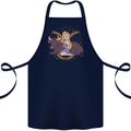 Taurus Star Sign Astrological Zodiac Cotton Apron 100% Organic Navy Blue
