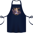 Taurus Star Sign Astrological Zodiac Cotton Apron 100% Organic Navy Blue