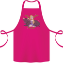 Taurus Star Sign Astrological Zodiac Cotton Apron 100% Organic Pink