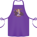 Taurus Star Sign Astrological Zodiac Cotton Apron 100% Organic Purple