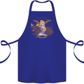 Taurus Star Sign Astrological Zodiac Cotton Apron 100% Organic Royal Blue