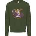 Taurus Star Sign Astrological Zodiac Kids Sweatshirt Jumper Forest Green