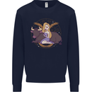 Taurus Star Sign Astrological Zodiac Kids Sweatshirt Jumper Navy Blue