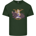 Taurus Star Sign Astrological Zodiac Mens Cotton T-Shirt Tee Top Forest Green