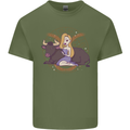 Taurus Star Sign Astrological Zodiac Mens Cotton T-Shirt Tee Top Military Green